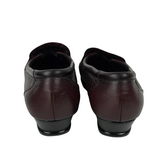 NWB SAS Women's Easier Slip-On Loafer Burgundy Leather Shoes Size 6WW - Picture 4 of 7